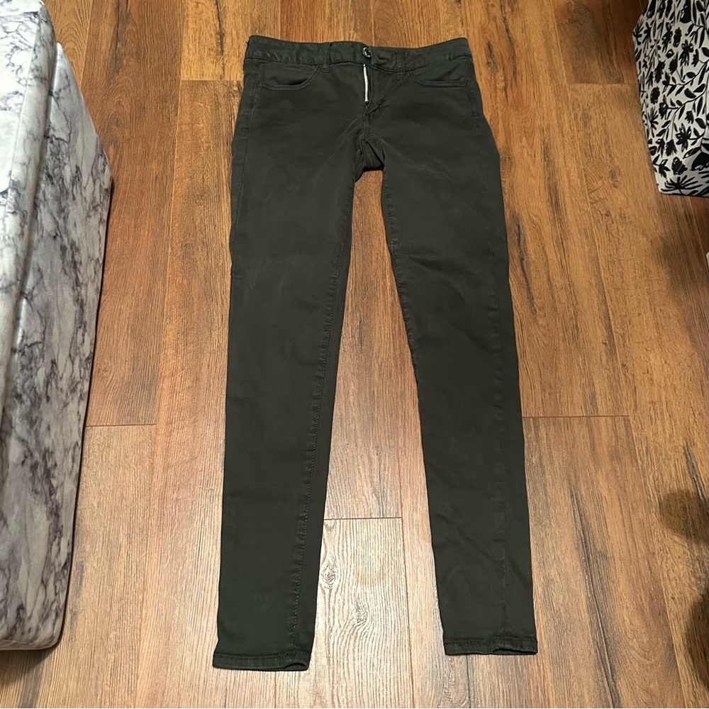 Dark green American Eagle buttery soft Jeggings